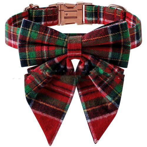 Pet Bow Dog Collar Metal Buckle